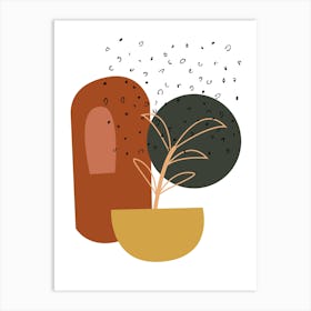 Plant In A Pot Art Print