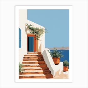 Steps To The Sea Art Print