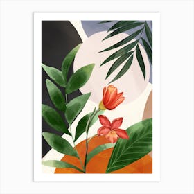 Abstract Tropical Art 12 Art Print