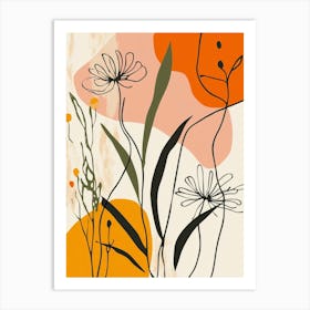 Abstract Floral Painting 12 Art Print