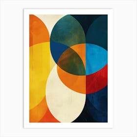 Abstract Circles Canvas Print Art Print