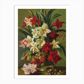 Amaryllis Painting 1 Flower Art Print