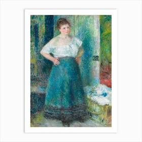 The Laundress, Pierre Auguste Renoir Art Print