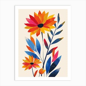 Namaqualand Daisy Groovy 13 Art Print