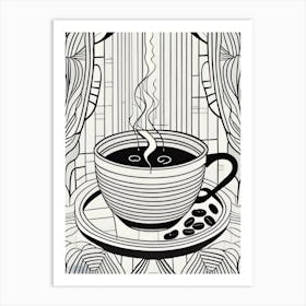 Coffee Cup And Saucer Art Print