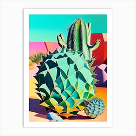 Lophophora Williamsii Modern Abstract Pop 2 Art Print