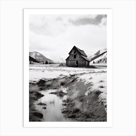 Montana, Black And White Analogue Photograph 1 Art Print