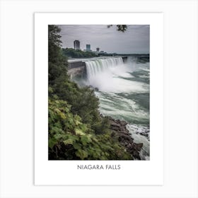 Niagara Falls Watercolor 1travel Poster Art Print