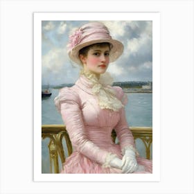 Lady In Pink 5 Art Print