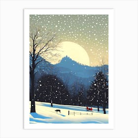 Sleigh Ride In The Snow Art Print