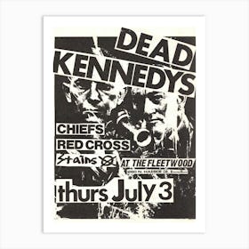 Dead Kennedy'S Chiefs Red Cross Red Cross Art Print