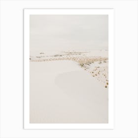 White Sand Desert Art Print