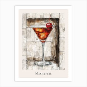 Manhattan Tile Poster 4 Art Print