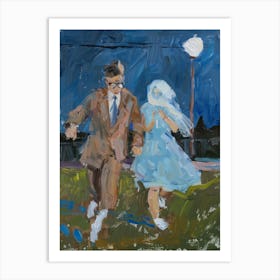 'Dancing At Night' Art Print