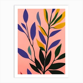 Arrowhead Plant Colourful Illustration Art Print