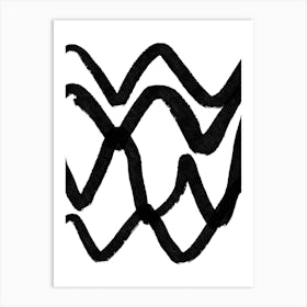 Wavy Lines Art Print