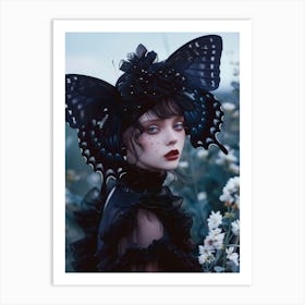 Gothic Butterfly Art Print