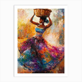 Afro Dancer Art Print