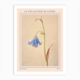 Bluebell 2 French Flower Botanical Poster Art Print