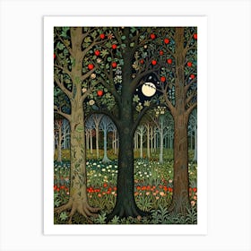 William Morris Apple Trees In The Forest Art Print