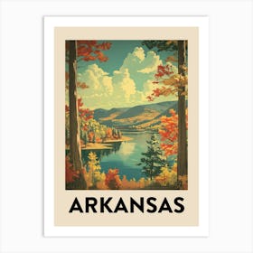 Arkansas Vintage Travel Poster Art Print