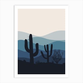 Cactus In The Desert 47 Art Print