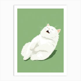 White Cat 4 Art Print