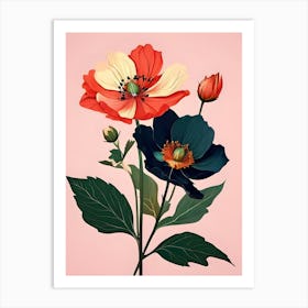 Three Flowers 2 Art Print