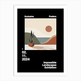 Impossible Landscapes Exhibition Archive Poster 23 Art Print