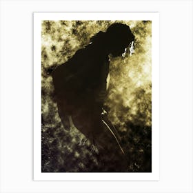 Michael Jackson Shadow Art Art Print