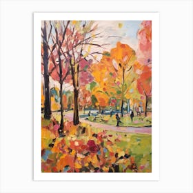 Autumn Gardens Painting Royal Botanic Garden Edinburgh 1 Art Print