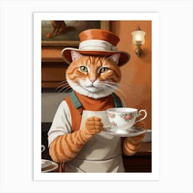 Cat In A Hat 10 Art Print