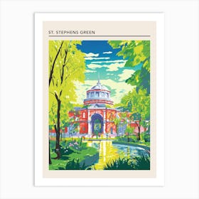 St Stephens Green Dublin Art Print