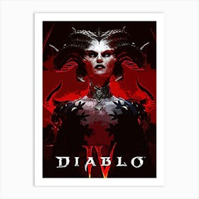 Diablo Iv lilith Art Print