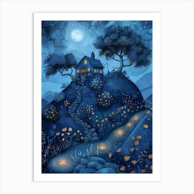 Night In The House Art Print