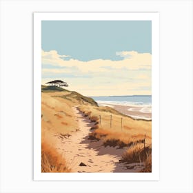 The Northumberland Coast Path England 2 Hiking Trail Landscape Art Print