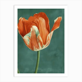 Orange Tulip 3 Art Print