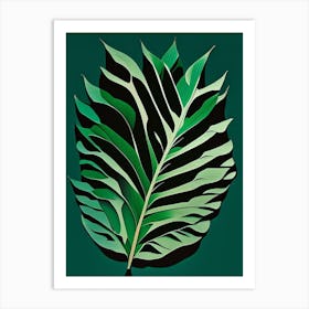 Valerian Leaf Vibrant Inspired 3 Art Print