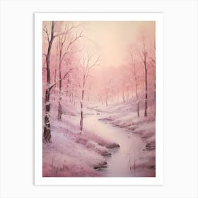 Dreamy Winter Painting Abisko National Park Sweden 3 Art Print