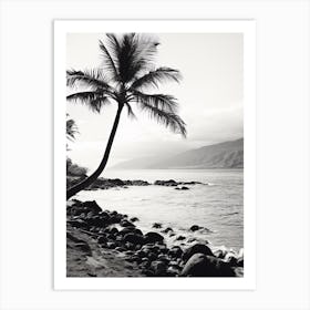 Maui, Black And White Analogue Photograph 4 Art Print