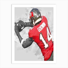 Chris Godwin Tampa Bay Buccaneers Art Print