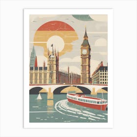 London Cityscape Art Print