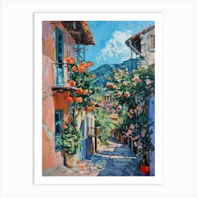 Balcony Painting In Fethiye 2 Art Print