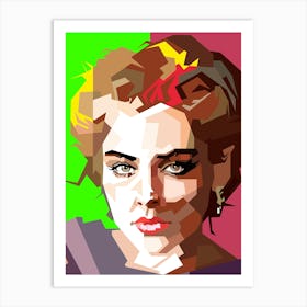 Sharon Stone is a renowned American actress, producer, and former model. She gained international fame for her role as Catherine Tramell in the 1992 thriller Basic Instinct. Known for her intelligence, striking looks, and versatile acting skills, Stone has appeared in numerous films and television shows across various genres. Art Print