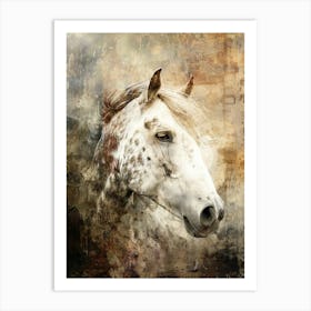 Poster Horse Wild Animal Illustration Art 05 Art Print