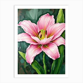 Pink Lily 2 Art Print