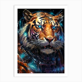 Space Tiger Art Print