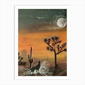 Desert Moon Art Print