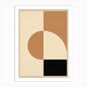 Rhapsody In Beige Geometry Art Print