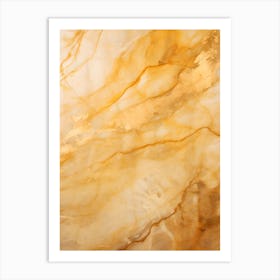 Golden Marble 3 Art Print